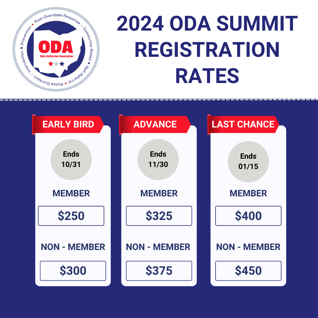 2024 OHIO QRT OUTREACH DEFLECTION TRAINING SUMMIT   2024 ODA Registration Rates 