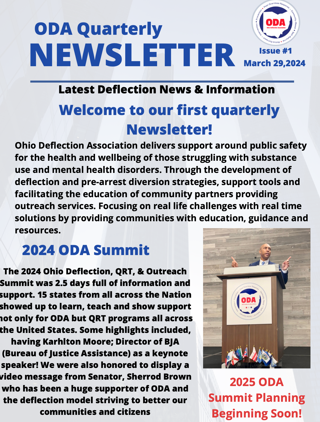 ODA Quarterly Newsletter, March 2024